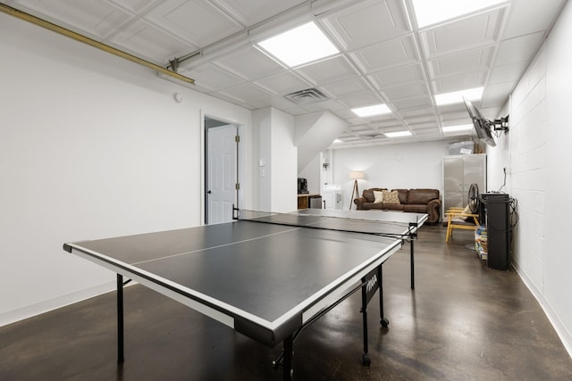 2890 Ellis Ln, Palmyra, TN 37142 - recreation room featuring concrete floors