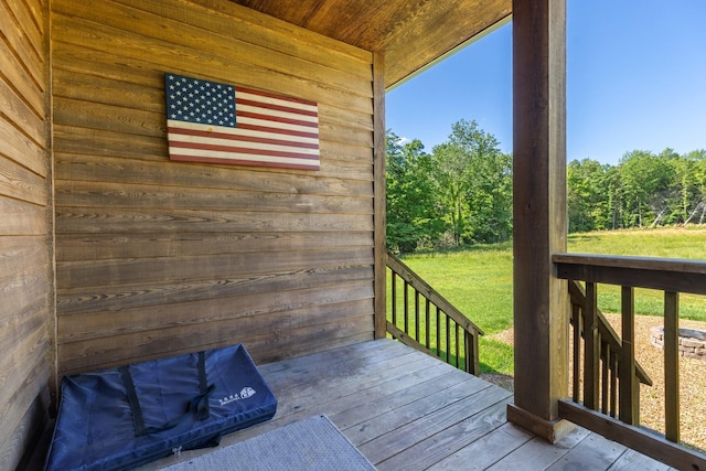 2890 Ellis Ln, Palmyra, TN 37142 - deck with a lawn