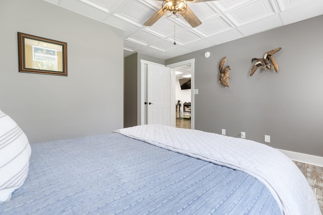 2890 Ellis Ln, Palmyra, TN 37142 - bedroom featuring a ceiling fan and baseboards