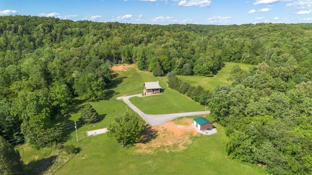 2890 Ellis Ln, Palmyra, TN 37142 - view from above of property featuring a forest