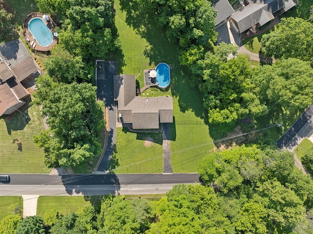 519 Glen Echo Dr, Old Hickory, TN 37138 - bird's eye view of a pool