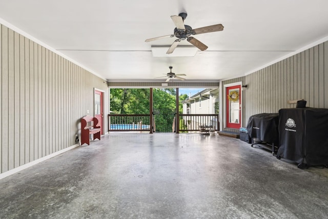 519 Glen Echo Dr, Old Hickory, TN 37138 - view of patio / terrace featuring ceiling fan and area for grilling