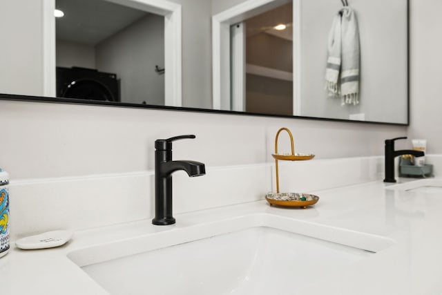519 Glen Echo Dr, Old Hickory, TN 37138 - bathroom view of a sink and washer / dryer