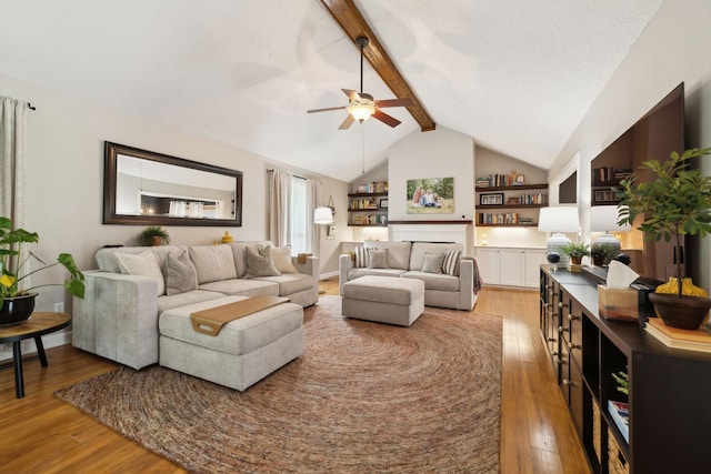 519 Glen Echo Dr, Old Hickory, TN 37138 - living area with wood finished floors and a ceiling fan