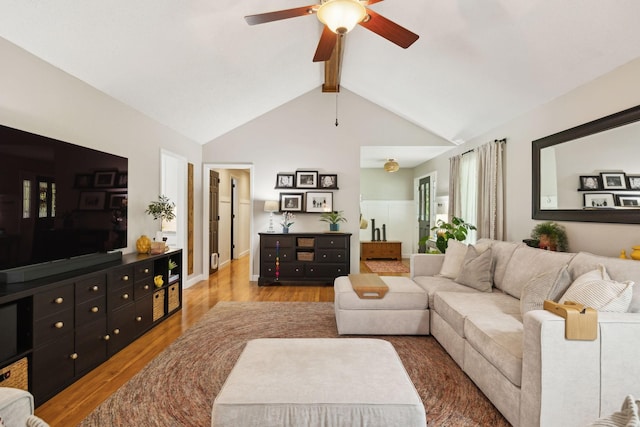 519 Glen Echo Dr, Old Hickory, TN 37138 - living area featuring wood finished floors and ceiling fan