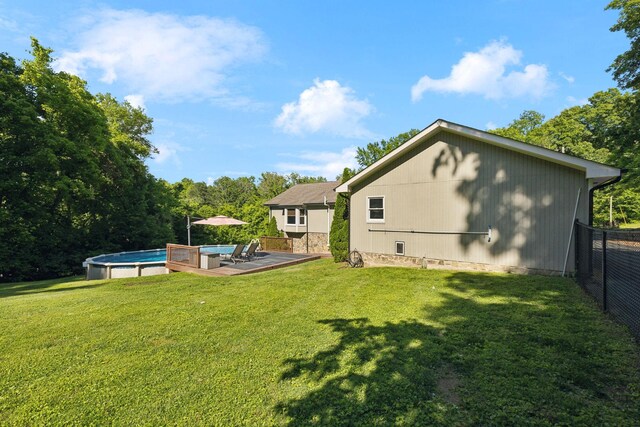 519 Glen Echo Dr, Old Hickory, TN 37138 - view of yard with an outdoor pool and a patio area