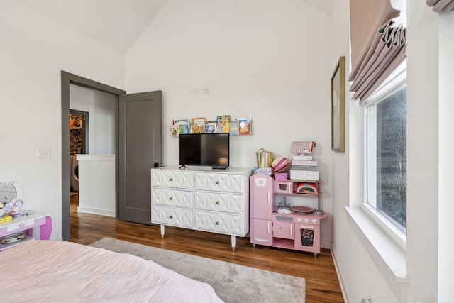 1609 Marsden Ave, Nashville, TN 37216 - bedroom featuring wood finished floors and high vaulted ceiling