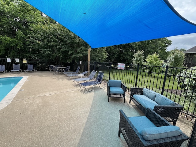 3323 Troy Rd, Lebanon, TN 37087 - view of patio featuring an outdoor hangout area and a community pool