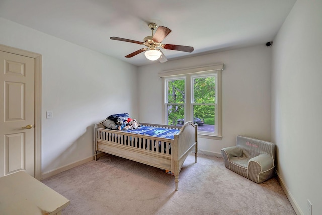 213 Andover Way, Nashville, TN 37221 - bedroom with carpet flooring, baseboards, and a ceiling fan