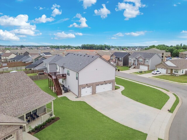 1928 Sydney Louise Dr, Clarksville, TN 37042 - aerial perspective of suburban area