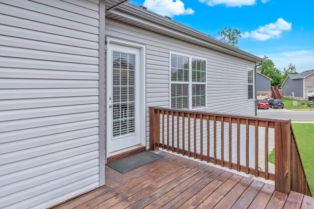 1928 Sydney Louise Dr, Clarksville, TN 37042 - view of wooden deck