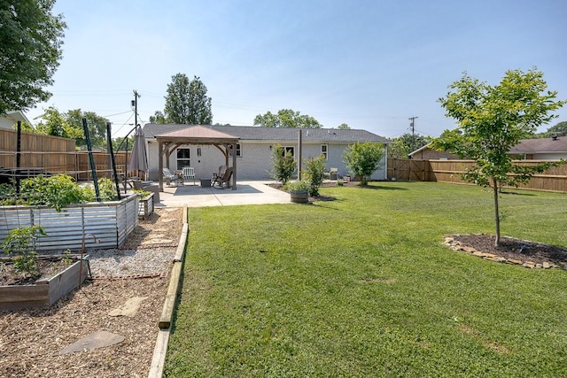 3120 Larkspur Dr, Nashville, TN 37207 - view of yard featuring a garden, a gazebo, and a patio