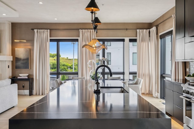 1016B 9th Ave S, Nashville, TN 37203 - dining room featuring recessed lighting and light wood-style flooring