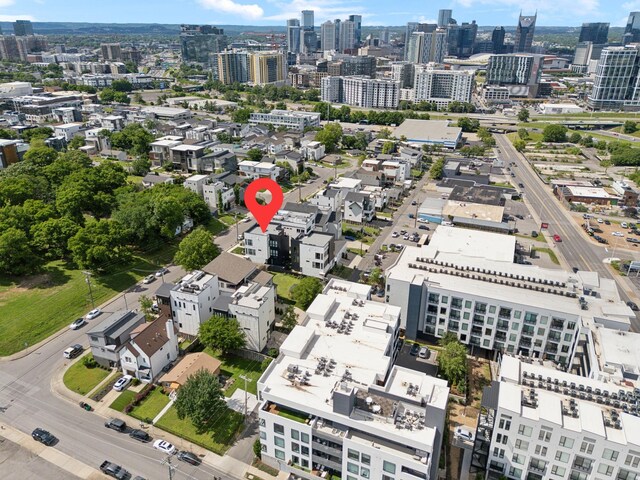1016B 9th Ave S, Nashville, TN 37203 - aerial view of property and surrounding area featuring nearby urban area