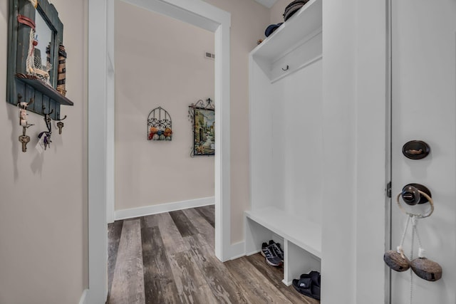 163 Autumn Wind Dr SW, Cleveland, TN 37311 - mudroom featuring dark wood-style flooring and baseboards
