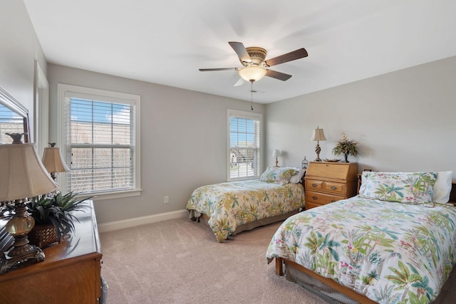 4118 Pretoria Run, Murfreesboro, TN 37128 - bedroom featuring carpet flooring, baseboards, and ceiling fan