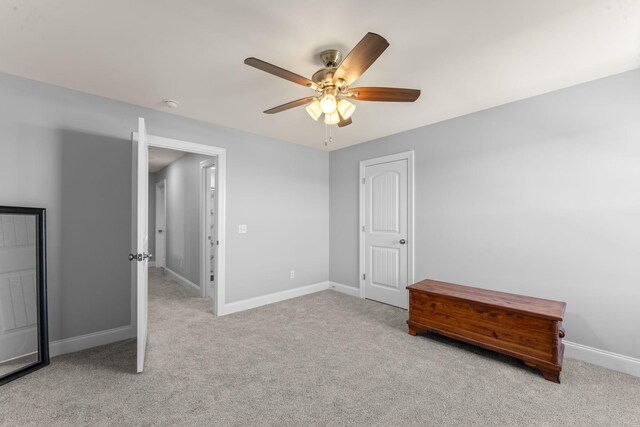 4115 Andes Dr, Murfreesboro, TN 37127 - unfurnished bedroom with carpet flooring, baseboards, and ceiling fan