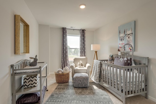 4922 Mowbray Way, Murfreesboro, TN 37129 - carpeted bedroom featuring a crib and baseboards