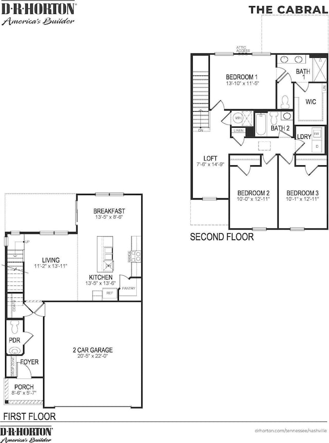 4922 Mowbray Way, Murfreesboro, TN 37129 - property floor plan