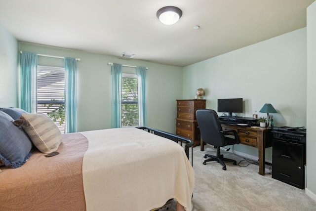3324 Redmon Hl, Nolensville, TN 37135 - bedroom with light colored carpet, a desk, and baseboards