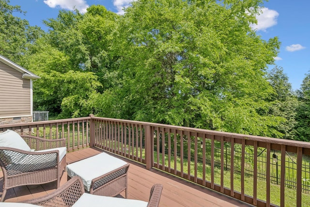 3324 Redmon Hl, Nolensville, TN 37135 - wooden deck featuring view of wooded area