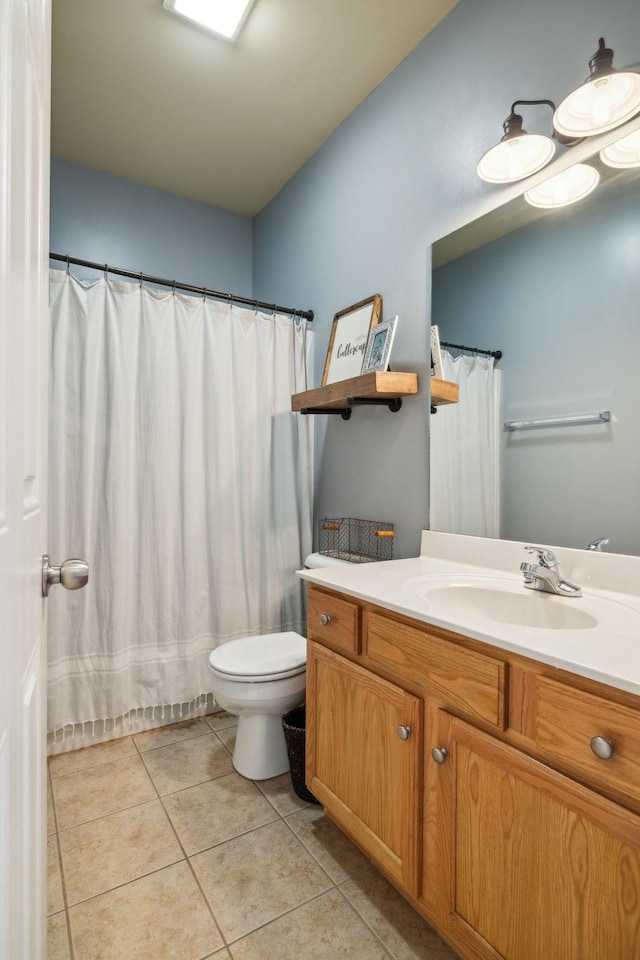 3324 Redmon Hl, Nolensville, TN 37135 - full bathroom featuring vanity, toilet, and tile patterned floors
