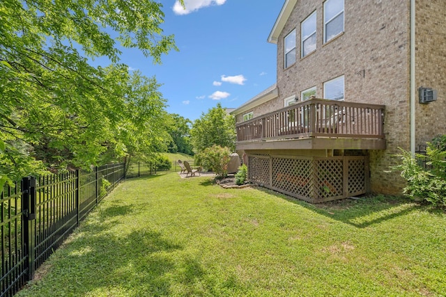 3324 Redmon Hl, Nolensville, TN 37135 - view of yard with a wooden deck