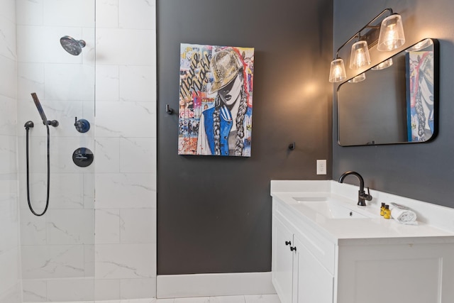1203B Brick Church Pike, Nashville, TN 37207 - full bath with vanity and tiled shower