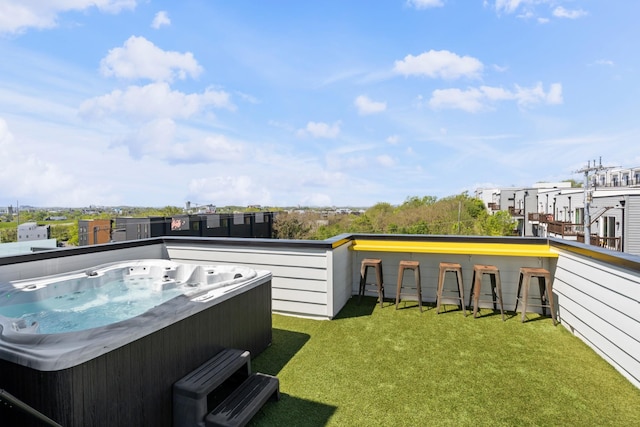 1203B Brick Church Pike, Nashville, TN 37207 - view of green lawn featuring a hot tub