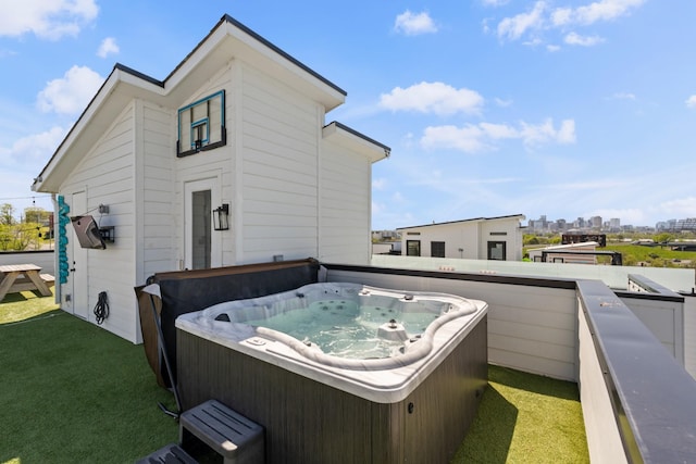 1203B Brick Church Pike, Nashville, TN 37207 - back of property with a hot tub