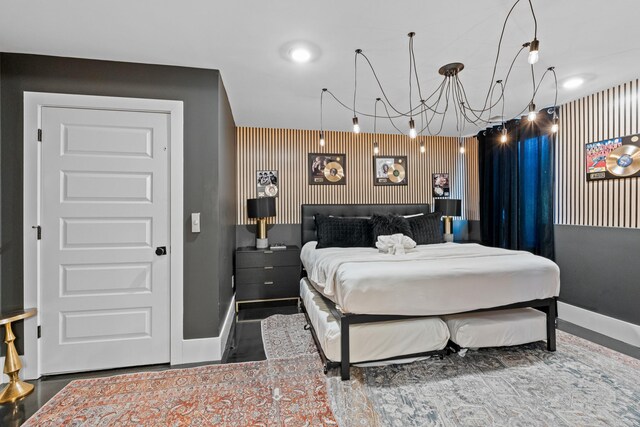 1203B Brick Church Pike, Nashville, TN 37207 - bedroom with baseboards and an accent wall