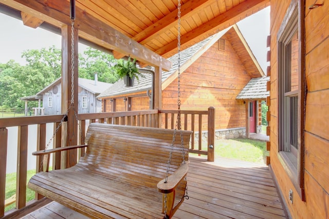1820 Buck Smith Rd, Palmyra, TN 37142 - view of wooden deck