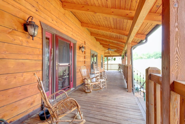 1820 Buck Smith Rd, Palmyra, TN 37142 - view of wooden porch