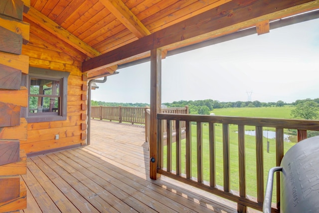 1820 Buck Smith Rd, Palmyra, TN 37142 - deck with a yard