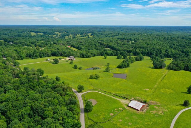 1820 Buck Smith Rd, Palmyra, TN 37142 - aerial view of sparsely populated area with a forest