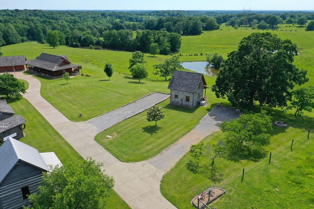 1820 Buck Smith Rd, Palmyra, TN 37142 - aerial view of sparsely populated area with a large body of water