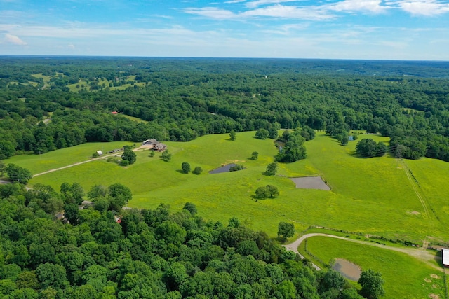 1820 Buck Smith Rd, Palmyra, TN 37142 - overview of rural landscape featuring a heavily wooded area