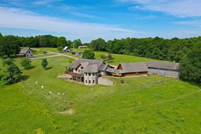 1820 Buck Smith Rd, Palmyra, TN 37142 - aerial view of property and surrounding area
