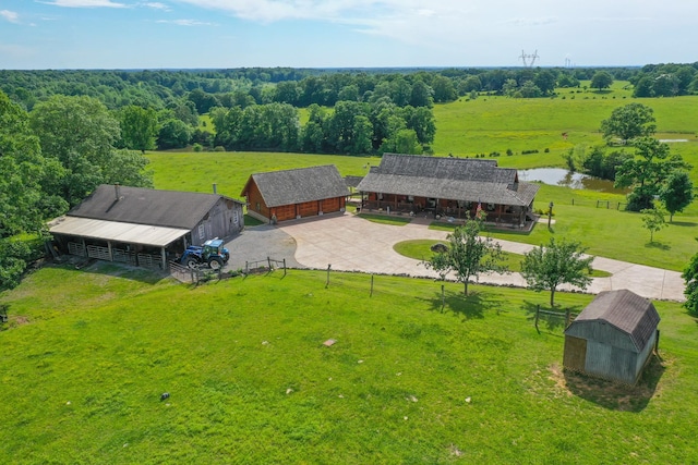 1820 Buck Smith Rd, Palmyra, TN 37142 - aerial view of property and surrounding area featuring a nearby body of water
