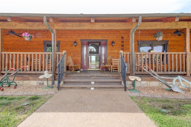 1820 Buck Smith Rd, Palmyra, TN 37142 - view of exterior entry featuring covered porch