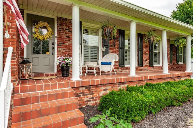120 Brookhaven Dr, Gallatin, TN 37066 - view of exterior entry with covered porch and brick siding