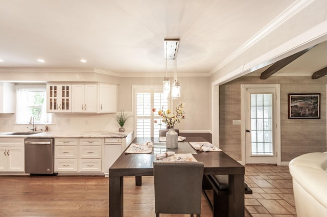 120 Brookhaven Dr, Gallatin, TN 37066 - dining area featuring crown molding