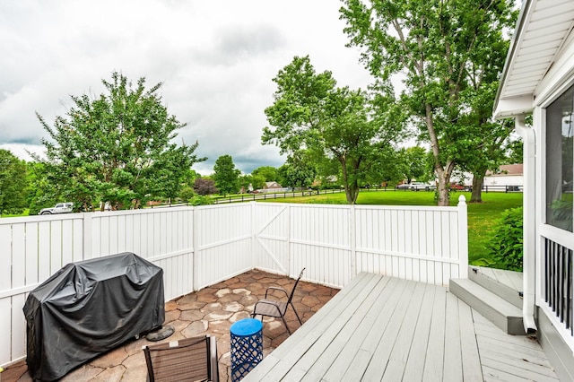 120 Brookhaven Dr, Gallatin, TN 37066 - wooden deck with area for grilling