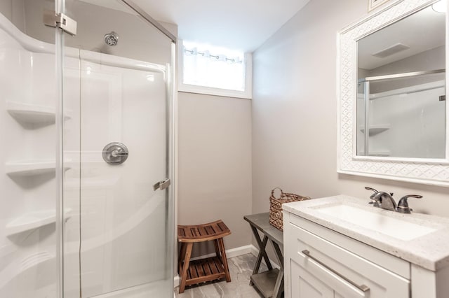 120 Brookhaven Dr, Gallatin, TN 37066 - full bath with a stall shower, vanity, and baseboards