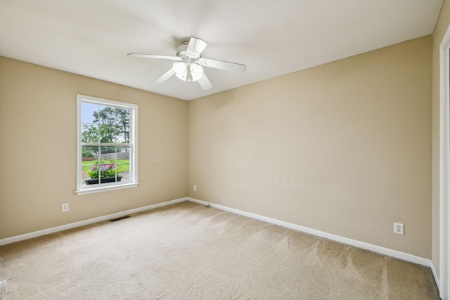 2956 Augusta Trace Dr, Spring Hill, TN 37174 - spare room featuring baseboards, carpet floors, and ceiling fan