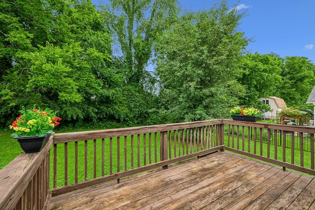 2956 Augusta Trace Dr, Spring Hill, TN 37174 - wooden deck featuring a yard