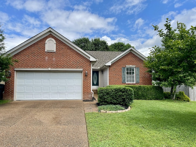 2276 Hayward Ln, Spring Hill, TN 37174 - view of front of home with brick siding, concrete driveway, and an attached garage