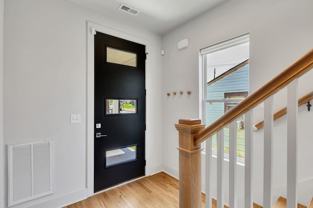 2514B Booker St, Nashville, TN 37208 - foyer entrance featuring light wood-type flooring, plenty of natural light, and baseboards