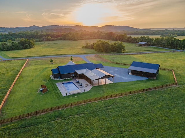 464 Old, Petersburg Park, Petersburg, TN 37144 - overview of rural landscape with a pastoral area and a mountain backdrop