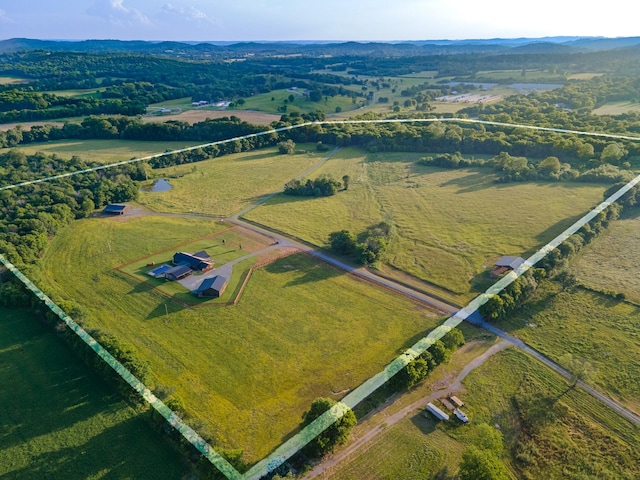 464 Old, Petersburg Park, Petersburg, TN 37144 - overview of rural landscape with property parcel outlined